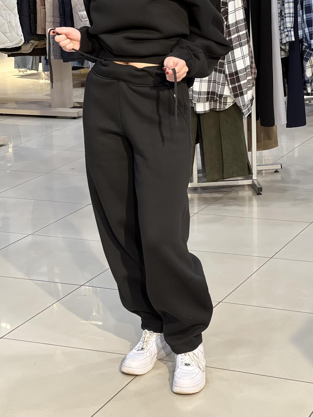 Брюки LP LC051j джогери утеплені футером чорний, M