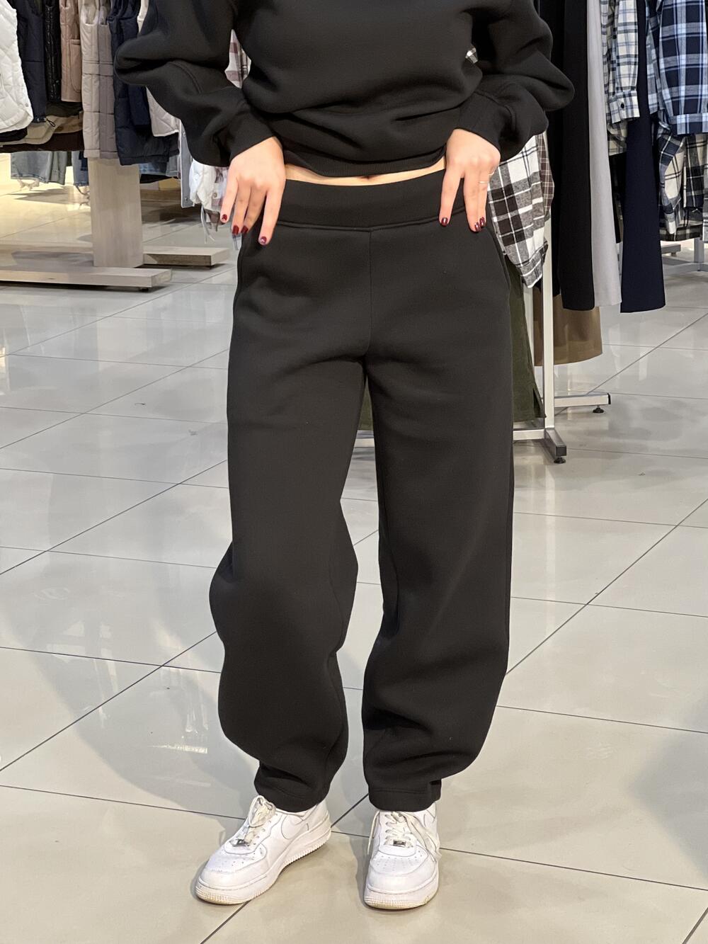 Брюки LP LC051j джогери утеплені футером чорний, L