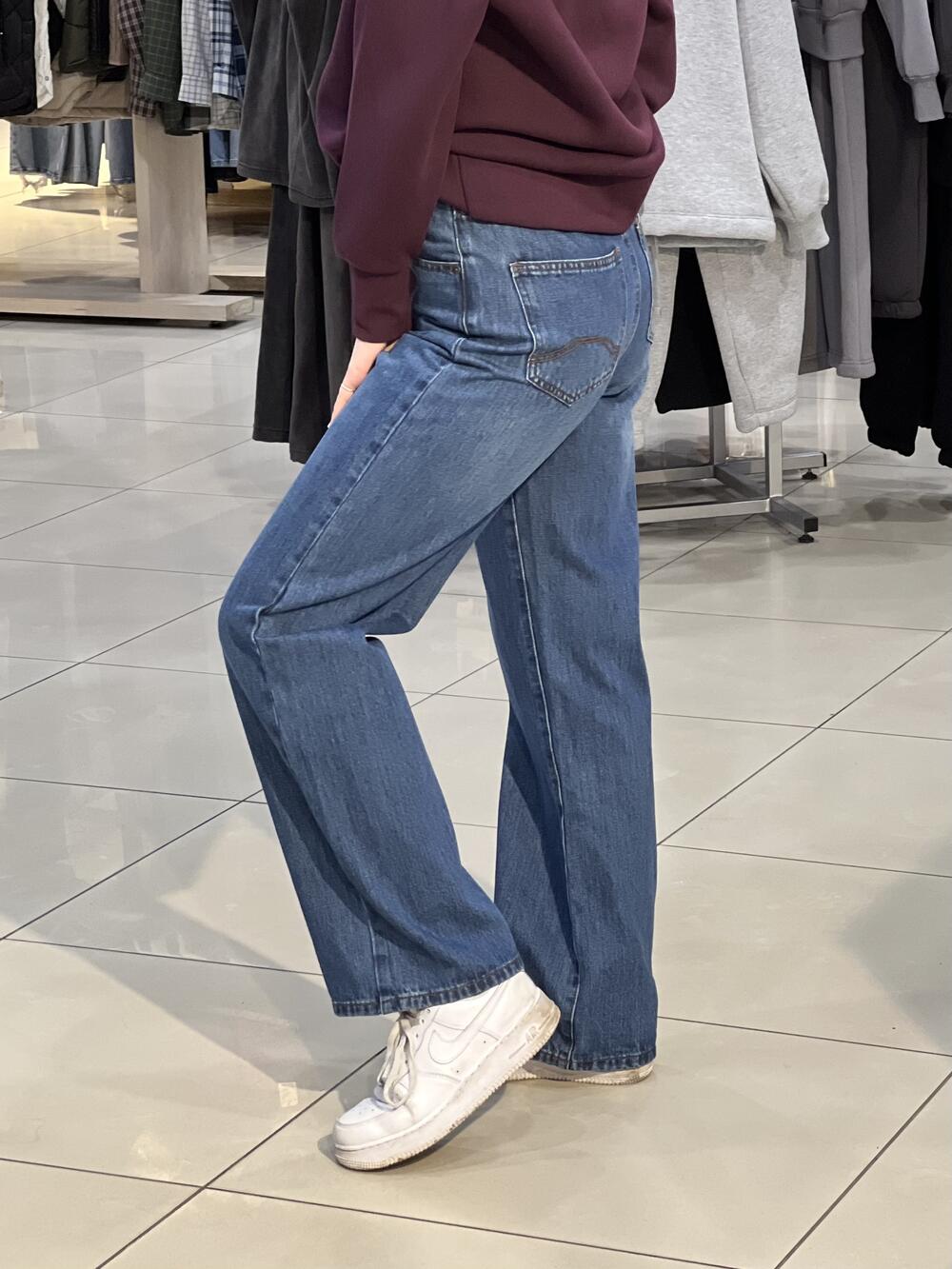 Джинси LP L27202 D-YANNA широкі прямі синій, 27(44-46)