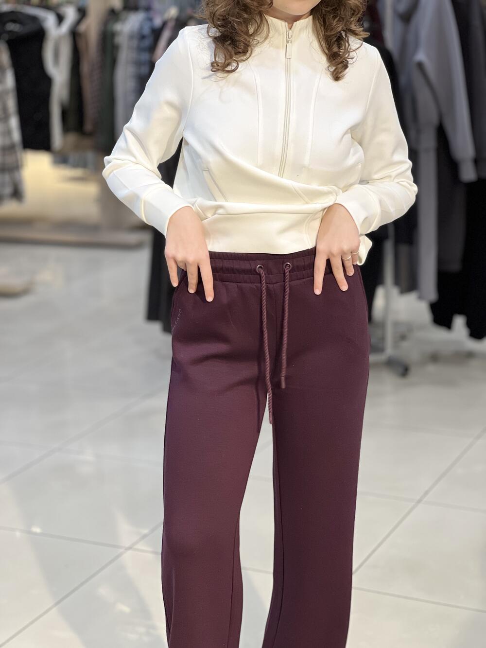 Брюки LM L28026 N-EVA спортивні прямі широкі інжир, S