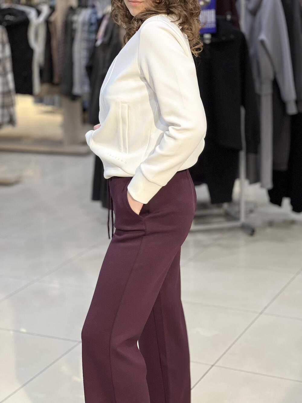 Брюки LM L28026 N-EVA спортивні прямі широкі інжир, S