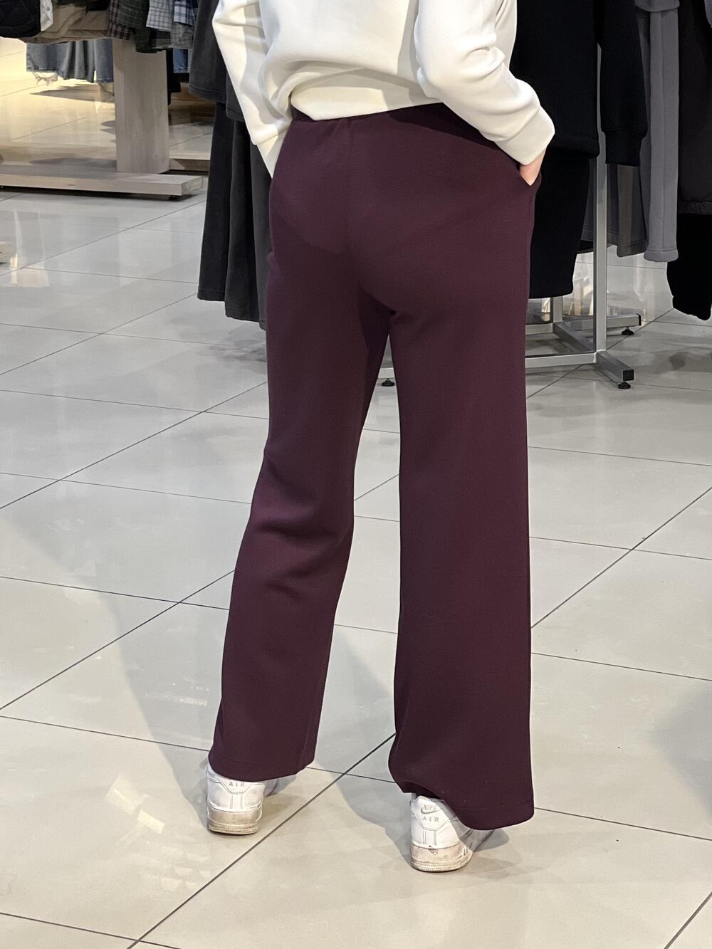 Брюки LM L28026 N-EVA спортивні прямі широкі інжир, S