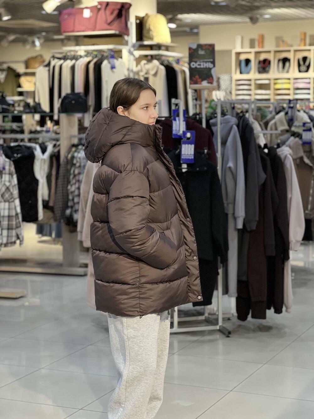 Куртка LP 080105 пуховик овер т.шоколад, M