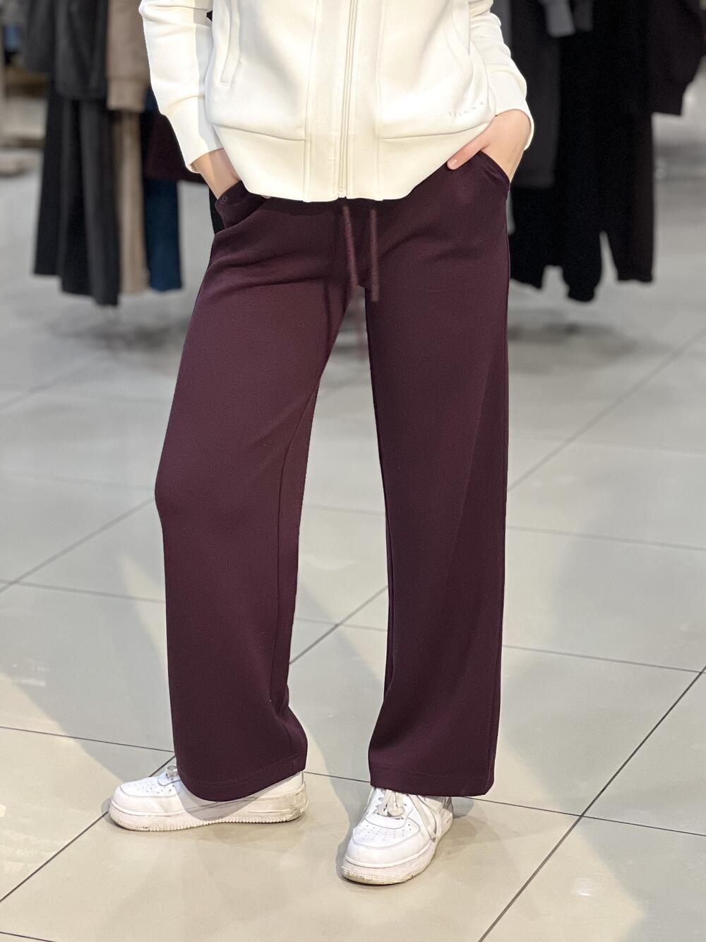 Брюки LM L28026 N-EVA спортивні прямі широкі інжир, XS