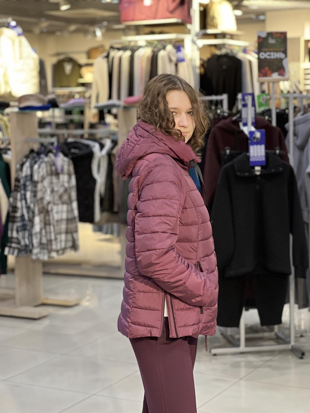 Куртка LM L06053 J-NORDIC стограмівка стьобана з капюшоном інжир, L