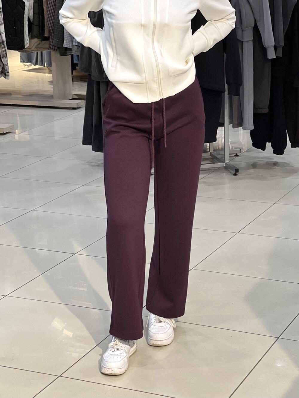 Брюки LM L28026 N-EVA спортивні прямі широкі інжир, XL