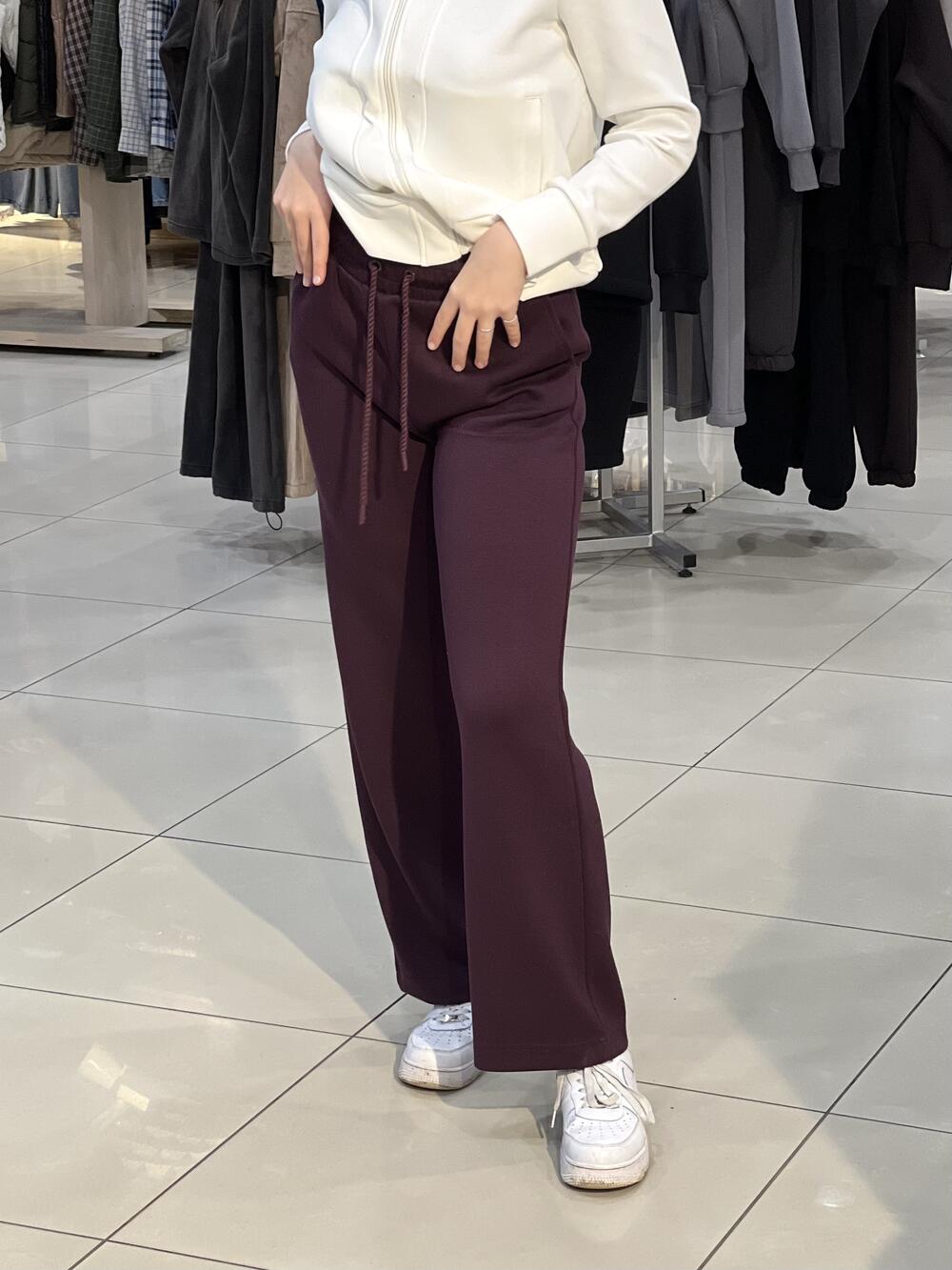 Брюки LM L28026 N-EVA спортивні прямі широкі інжир, S