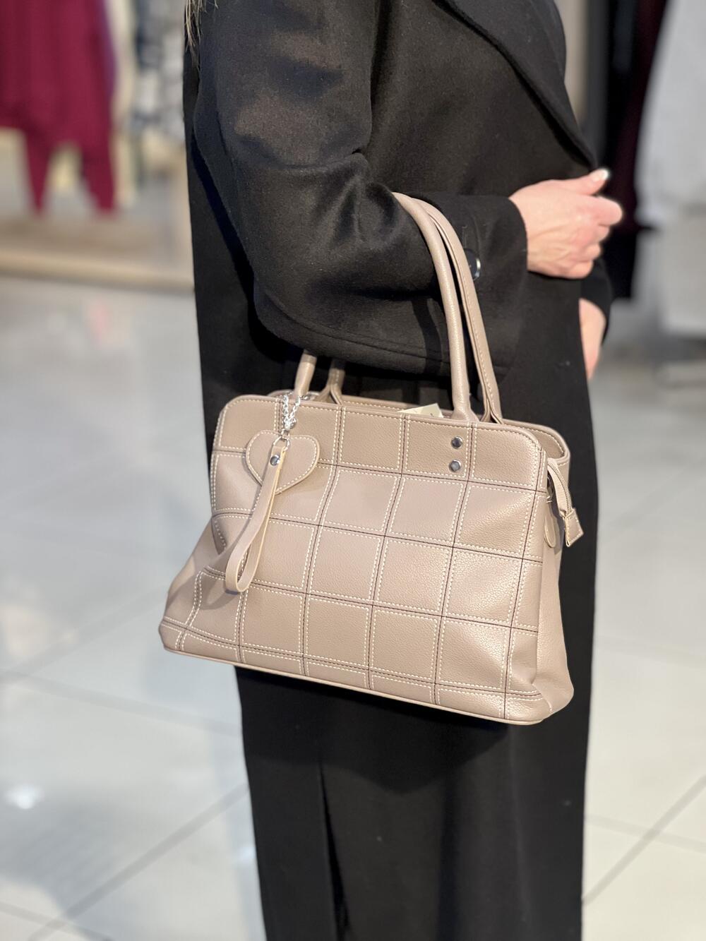 Сумка VOILA 8593 каркасна стьобана екошкіра 