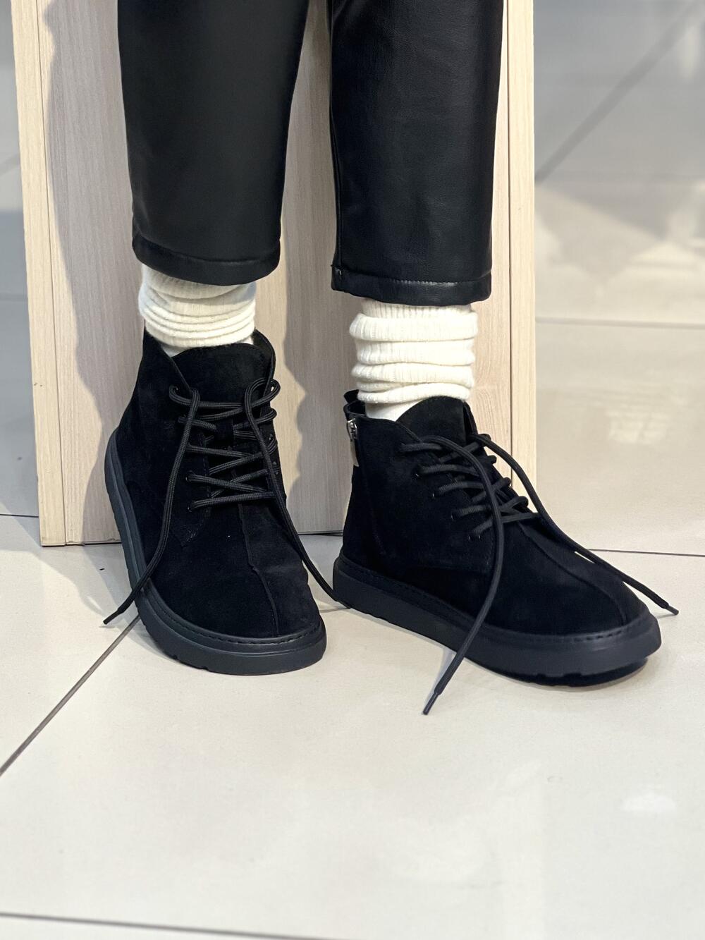 Черевики LP 705325 замша на шнурках 