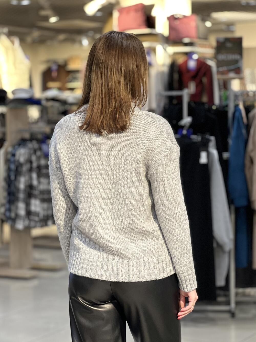 Кардиган LP 2893 з кишенями сірий, 42-44