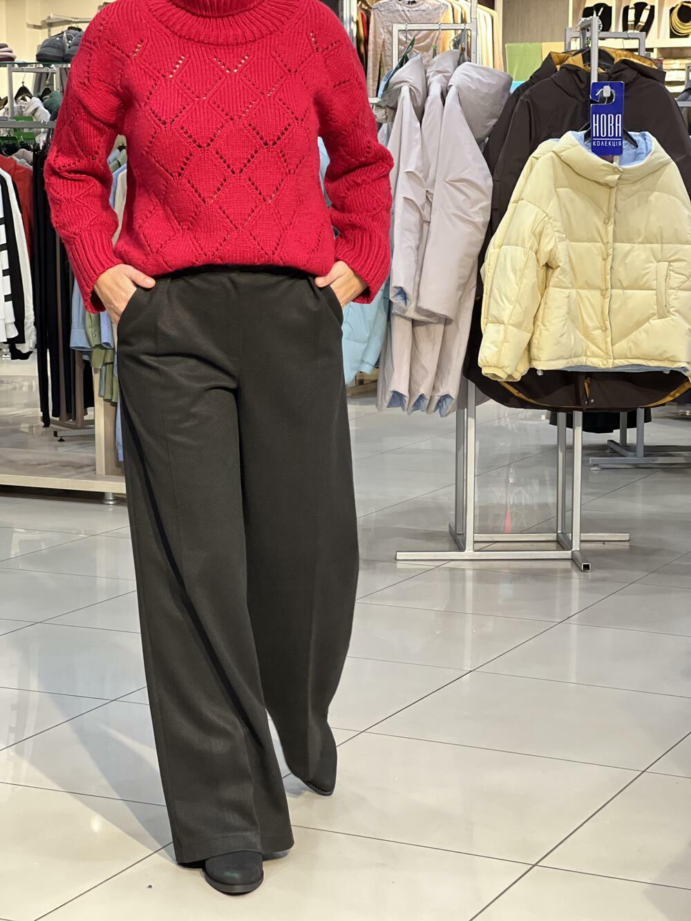 Брюки LM палаццо №1 кашемір чорний, 44/M