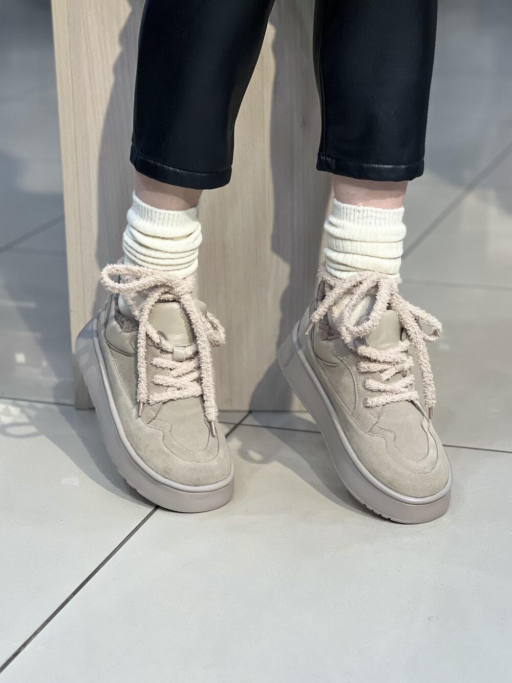 Черевики LP 705342-6 замша утеплений баранчик мутон, 37