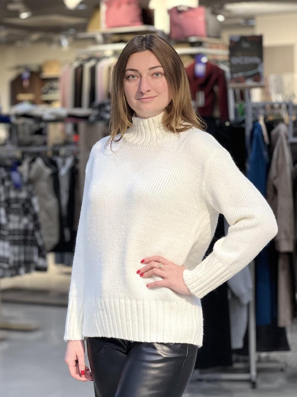 Светр LP 2846 подовжений вільна горловина 