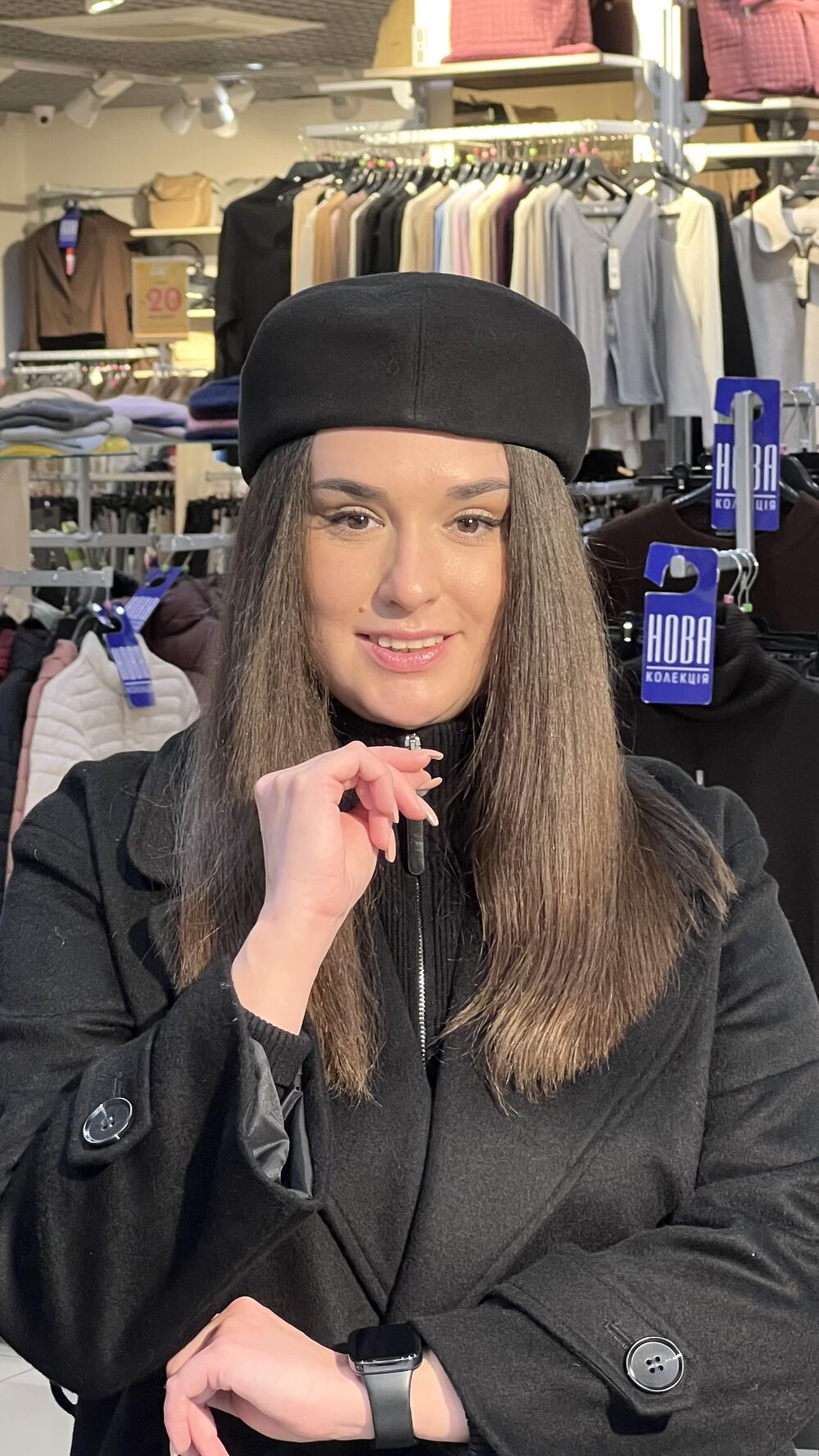 Кепі реглан SUMWIN КАШЕМІР чорний