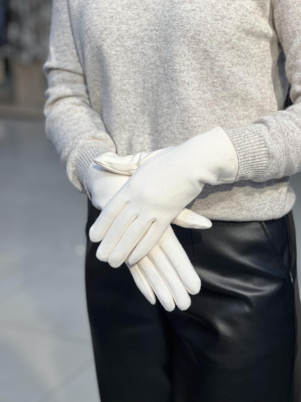 Рукавички RONAERDO КАШЕМІР пустишка сенсор св.бежевий