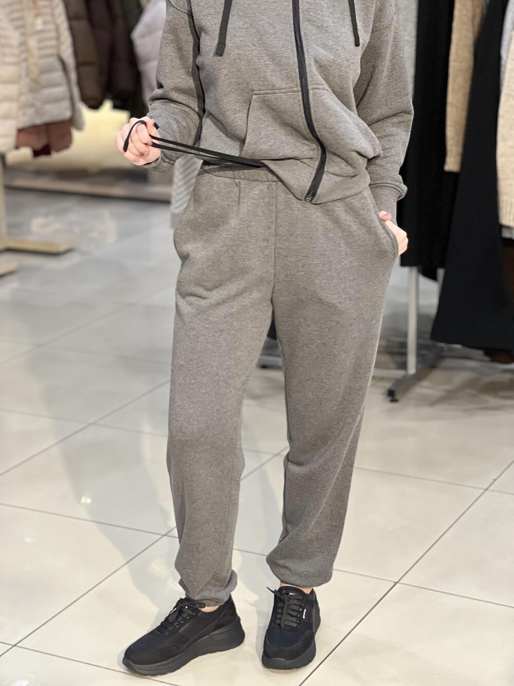 Костюм LP LC026h/LC029j зіп-худі і джогери т.сірий меланж, S