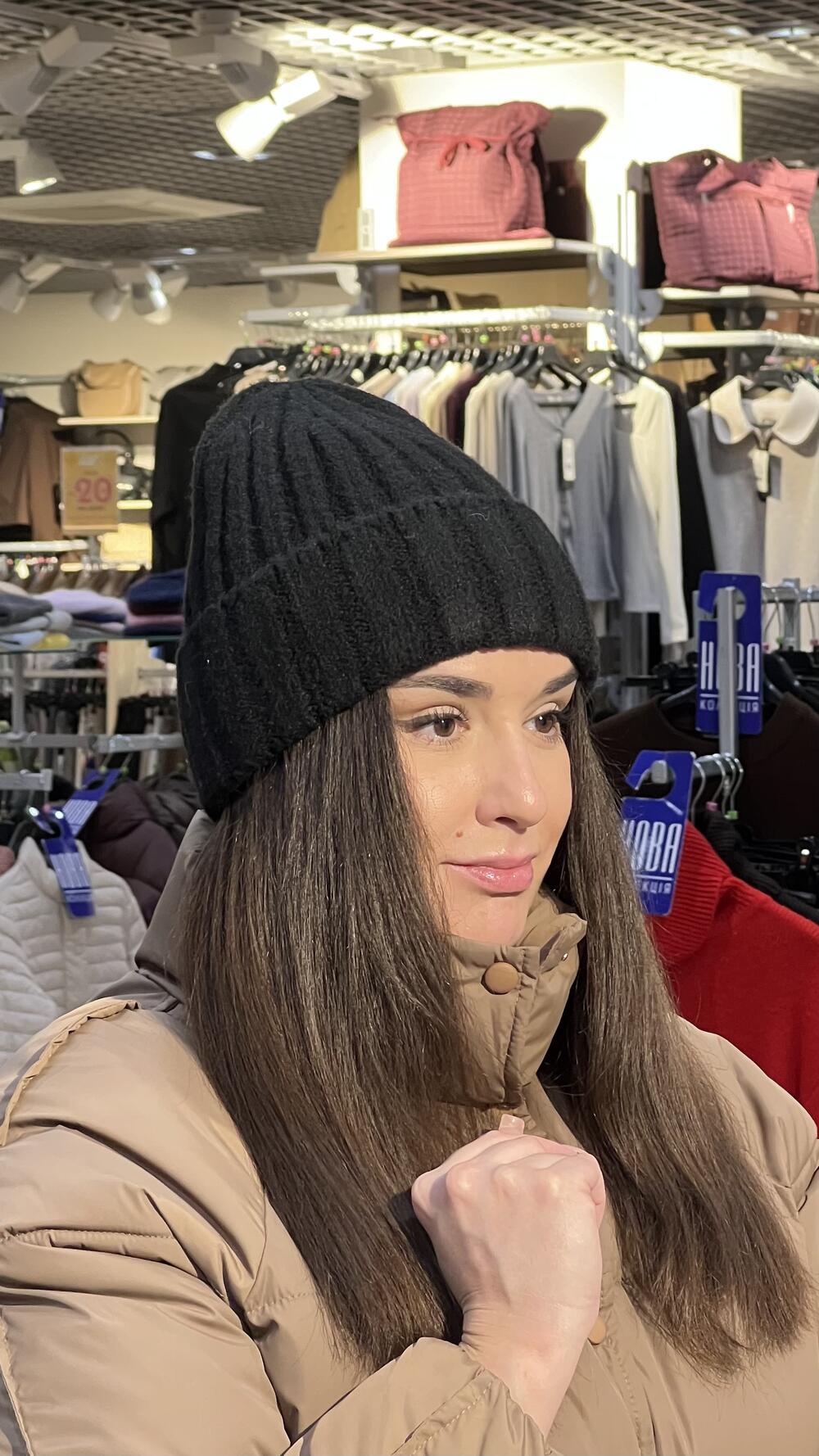 Шапка Malisa АТЛАНТА чорний