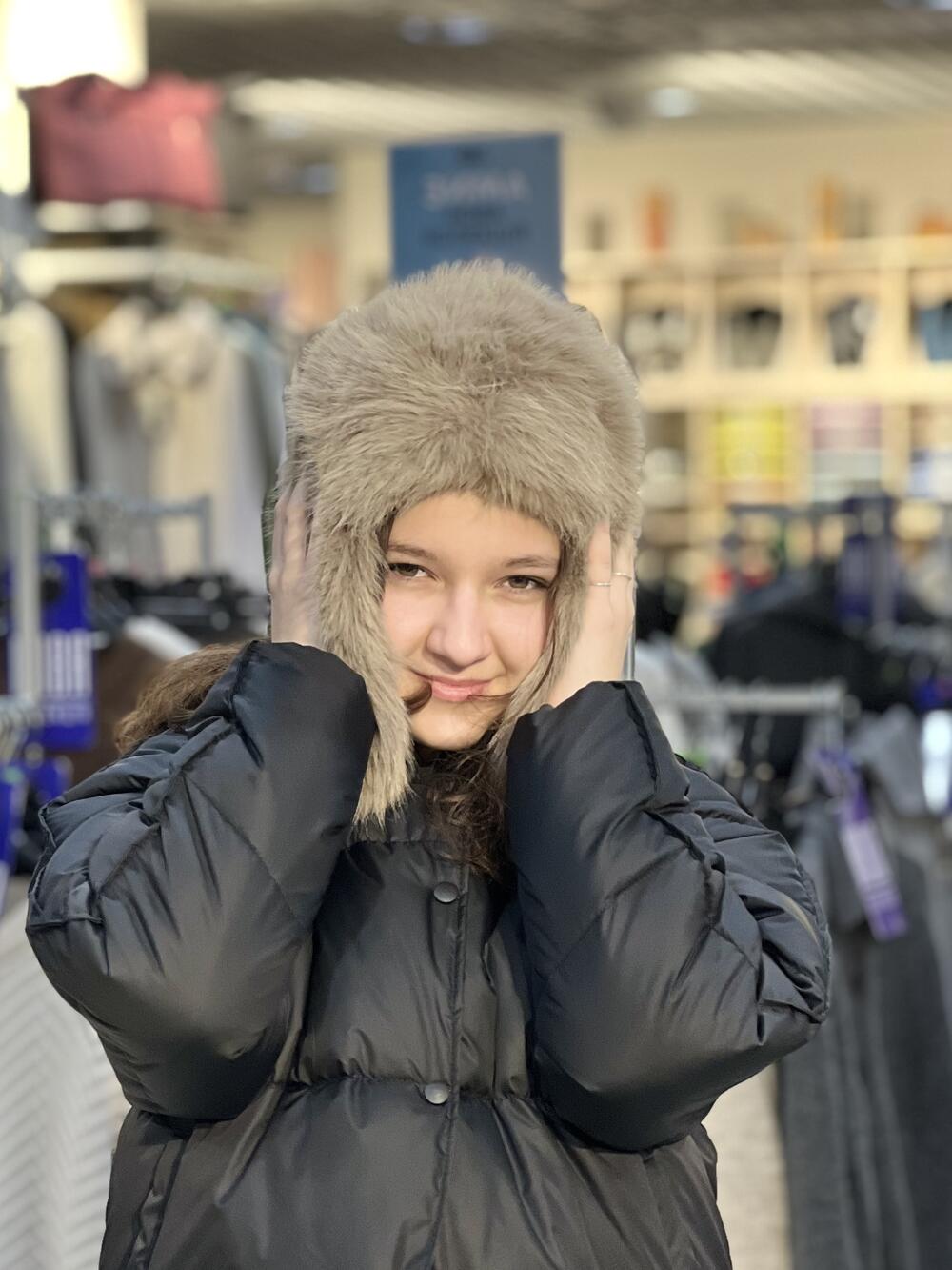 Шапка-вушанка Malisa РУТ штучне хутро капучино