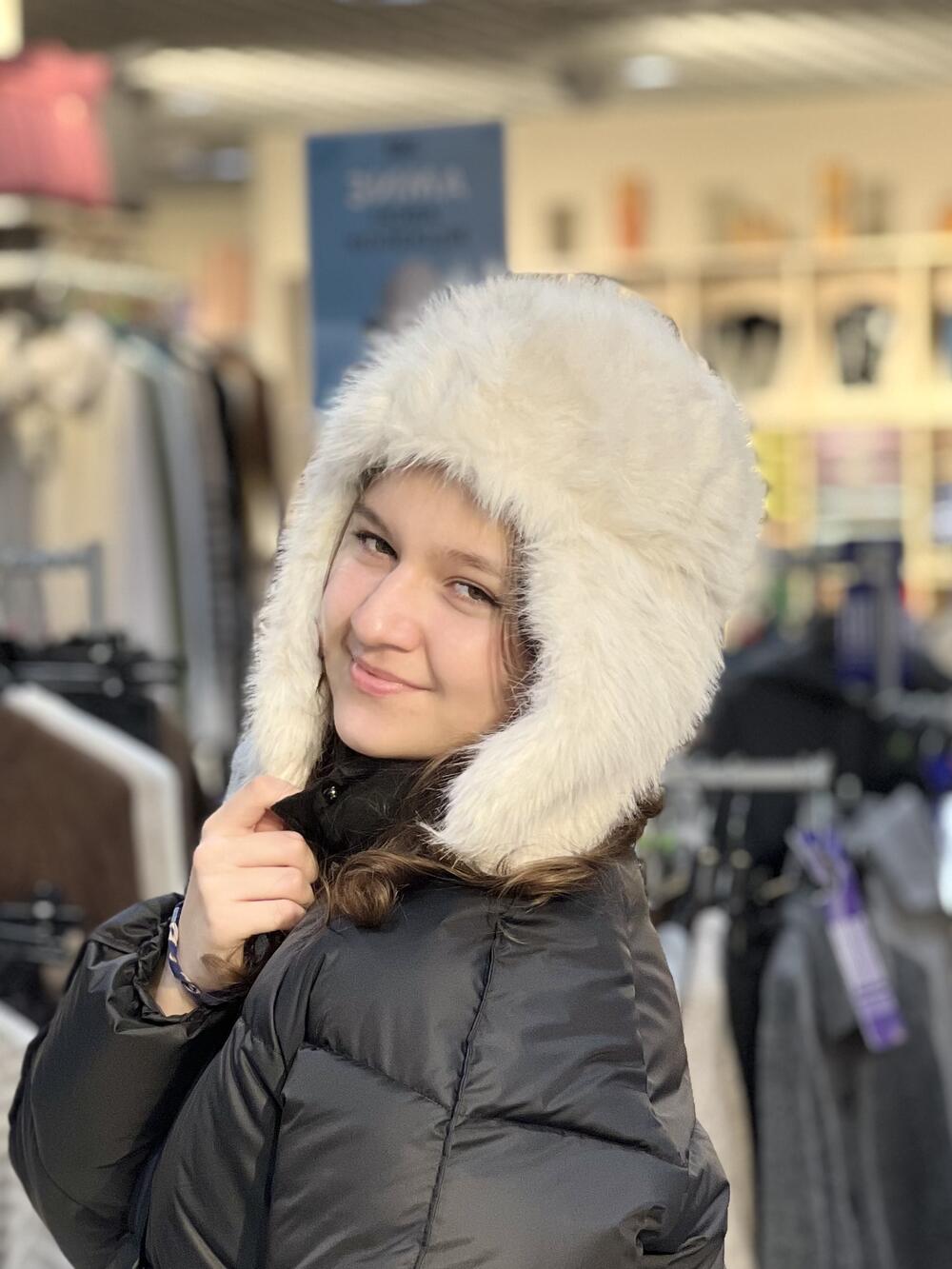 Шапка-вушанка Malisa РУТ штучне хутро білий