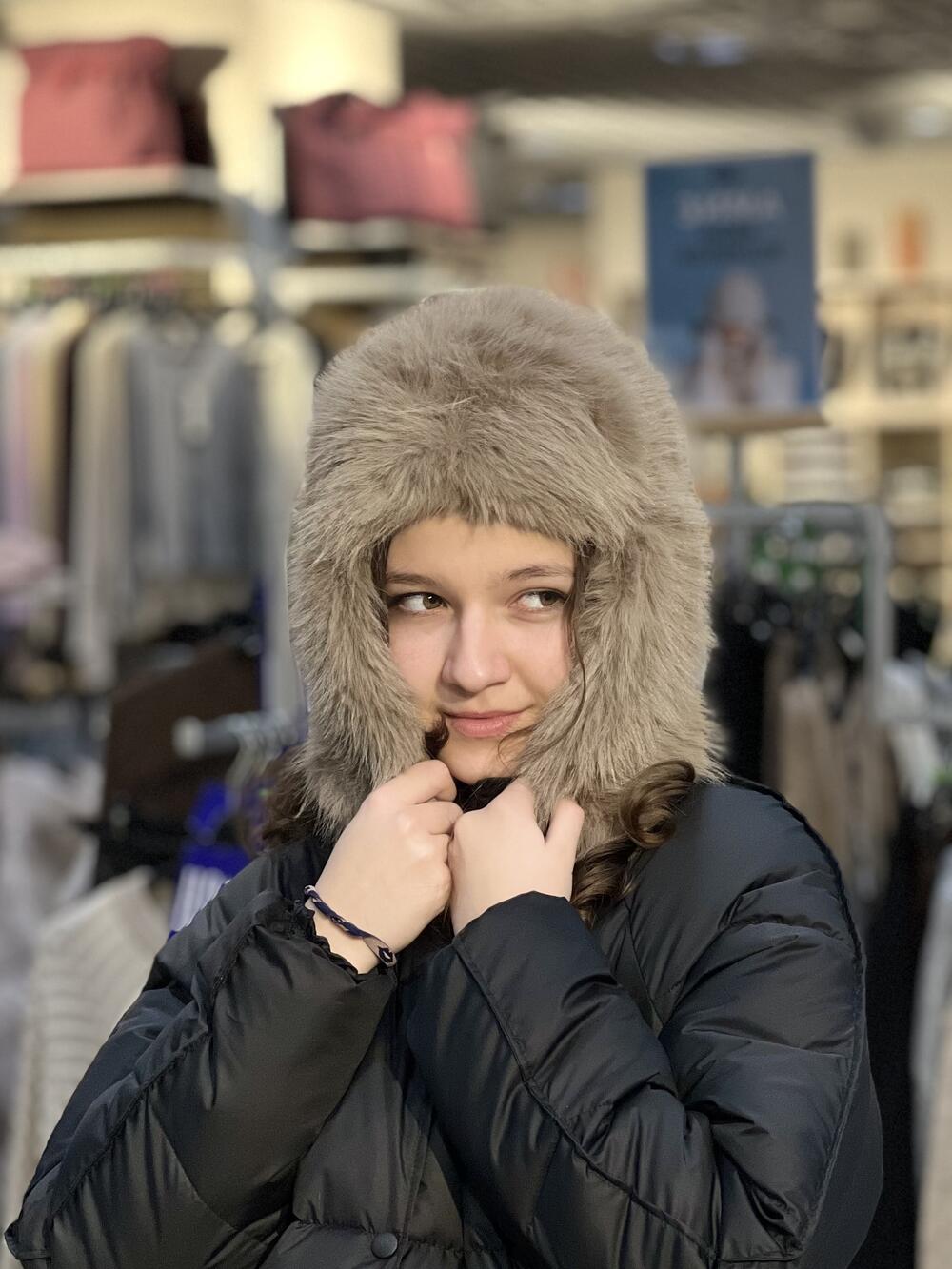 Шапка-вушанка Malisa РУТ штучне хутро капучино