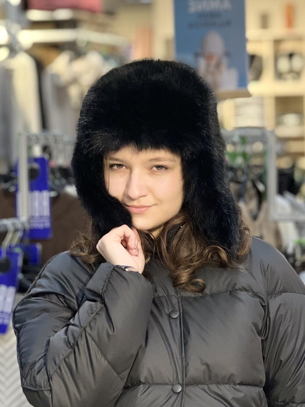 Шапка-вушанка Malisa РУТ штучне хутро чорний