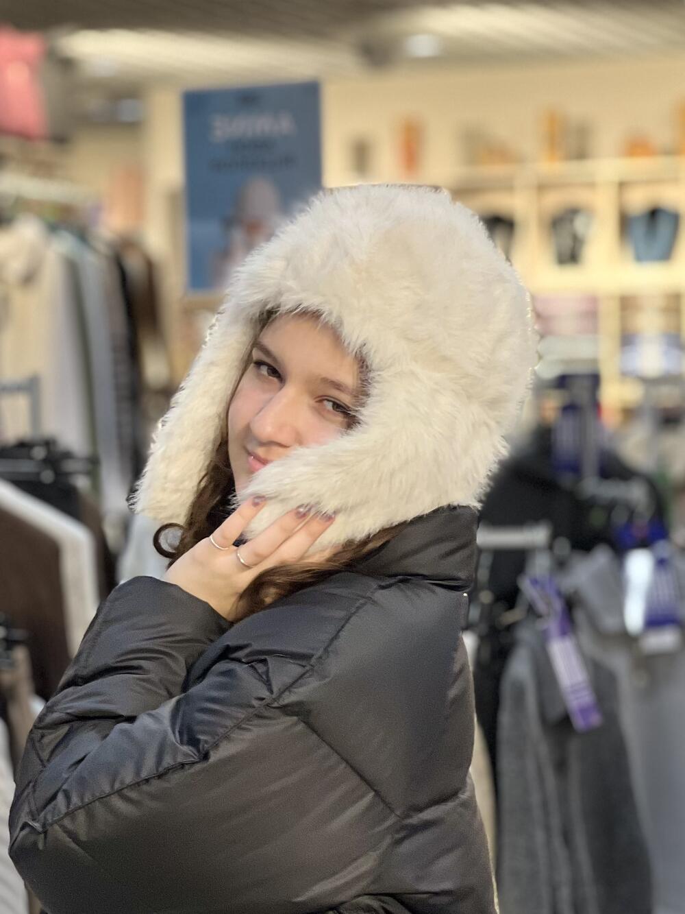 Шапка-вушанка Malisa РУТ штучне хутро білий