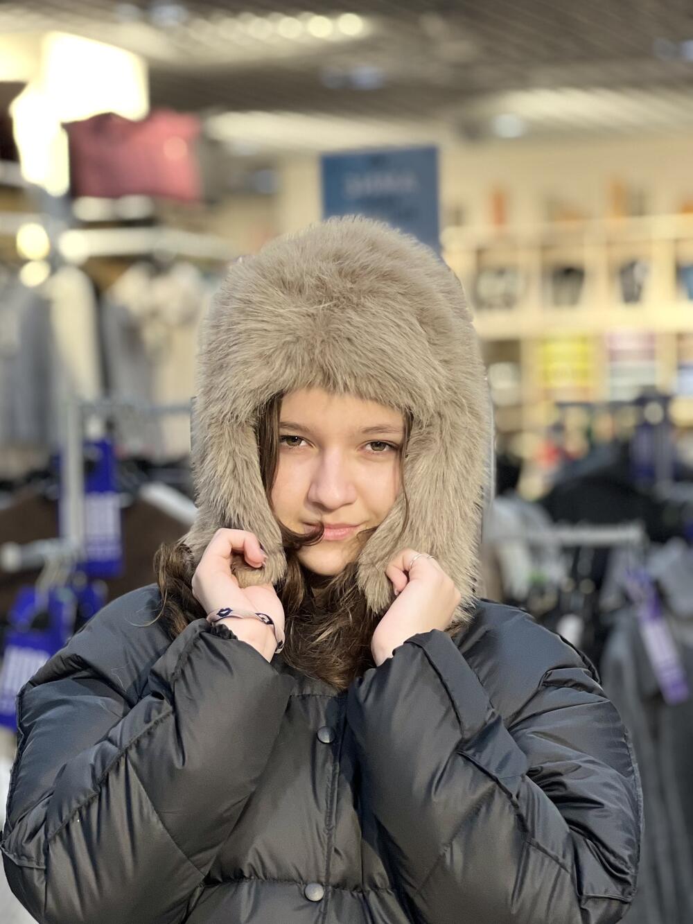 Шапка-вушанка Malisa РУТ штучне хутро капучино