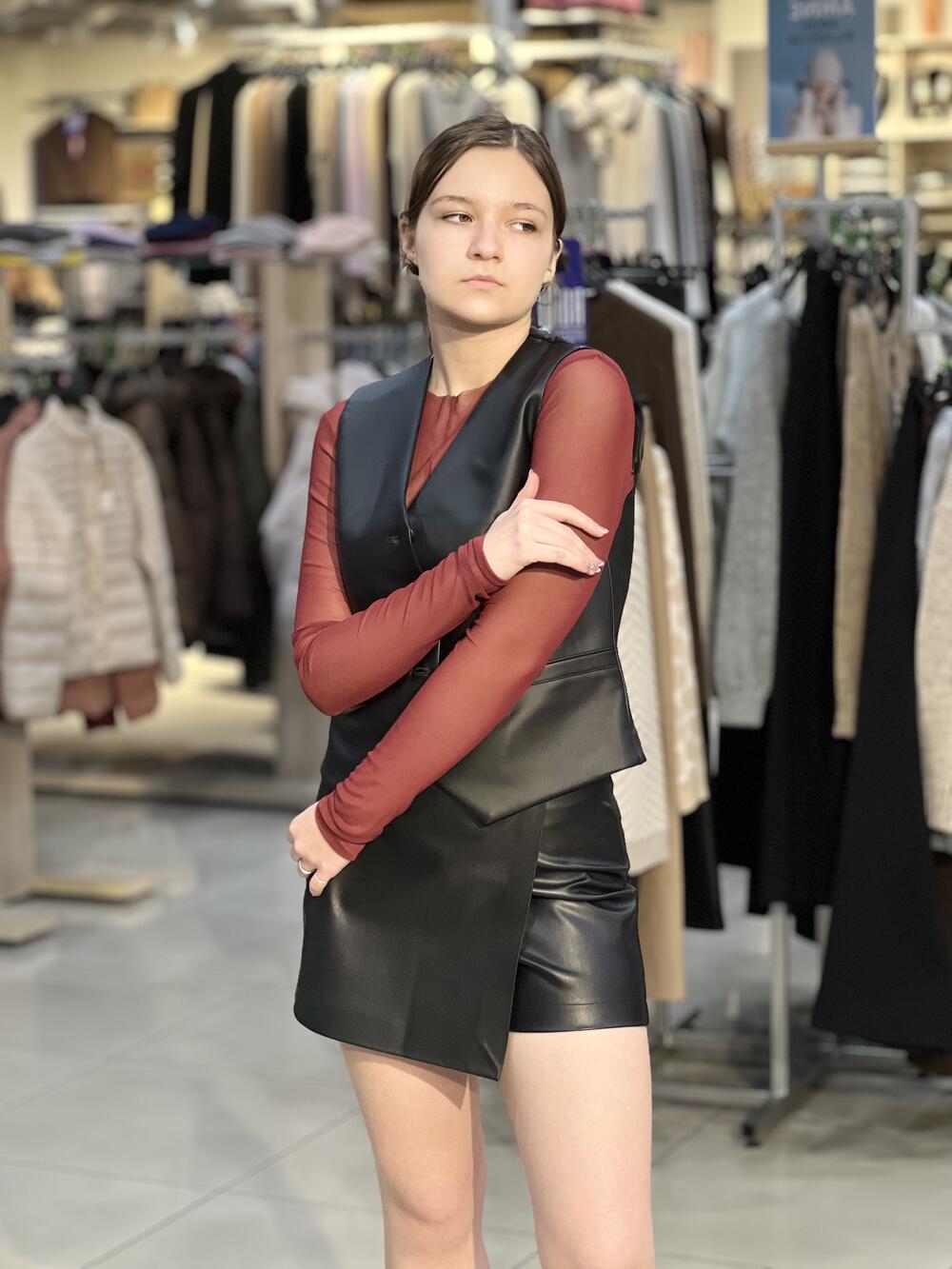 Кофта-сітка LМ 06 чиста бордовий, 40/XS