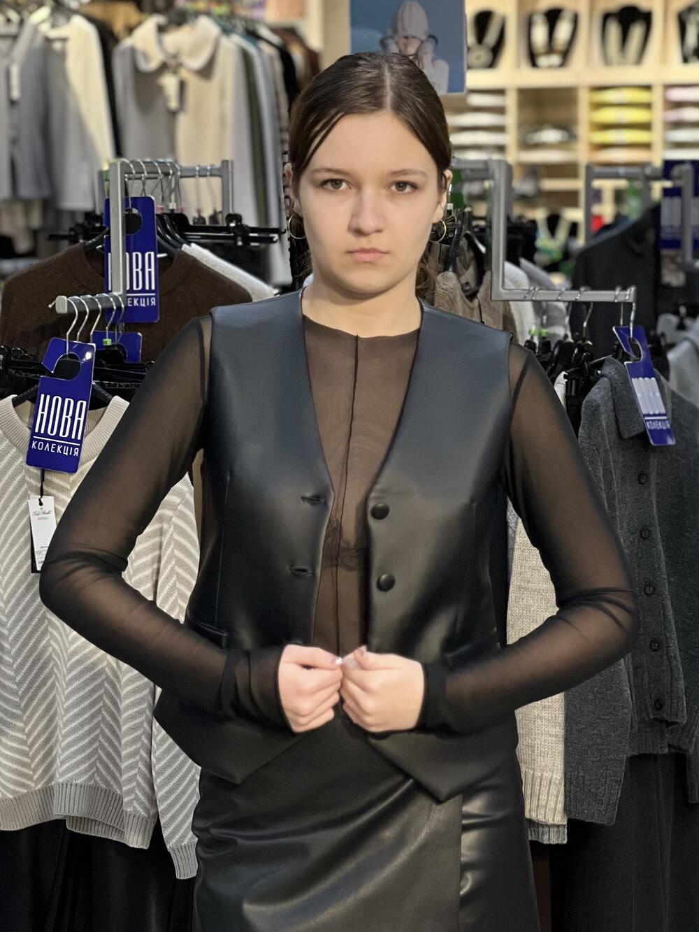 Жилет LM SIM №4 екошкіра 