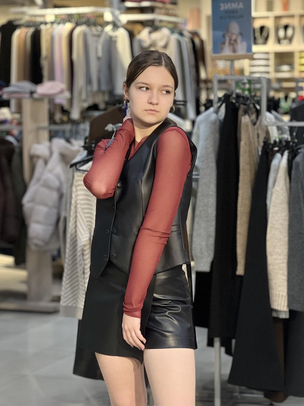 Кофта-сітка LМ 06 чиста бордовий, 40/XS