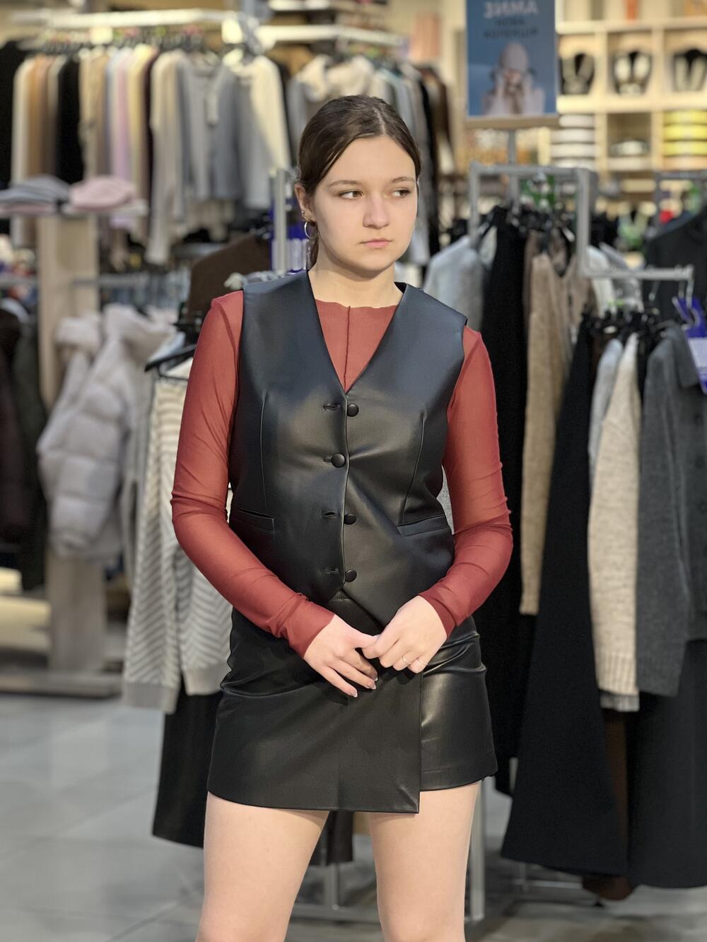 Кофта-сітка LМ 06 чиста бордовий, 42/S