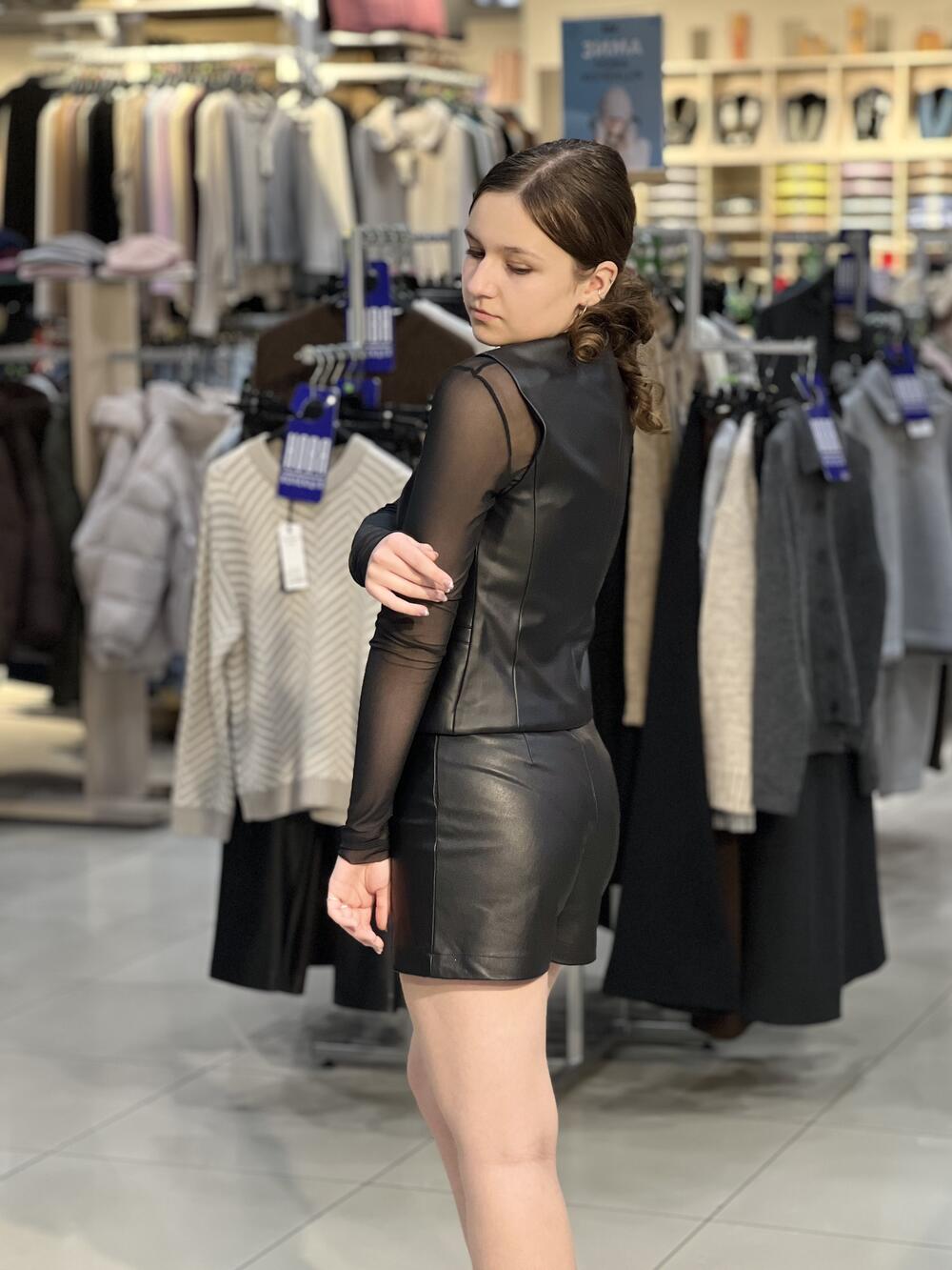 Кофта-сітка LМ 06 чиста чорний, 40/XS