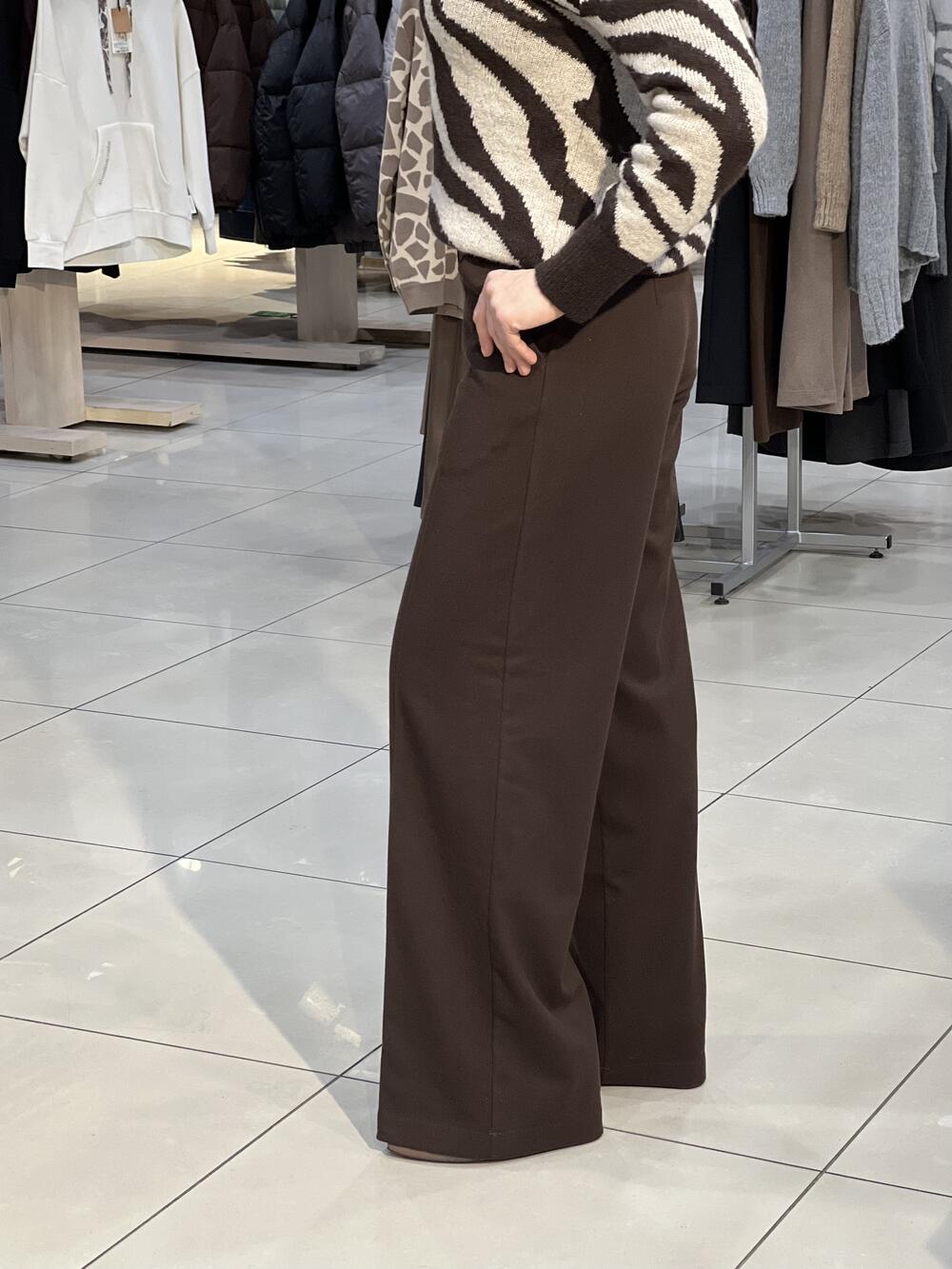 Брюки LP SIM №1 палаццо з вовни Max Mara шоколад, 42/S