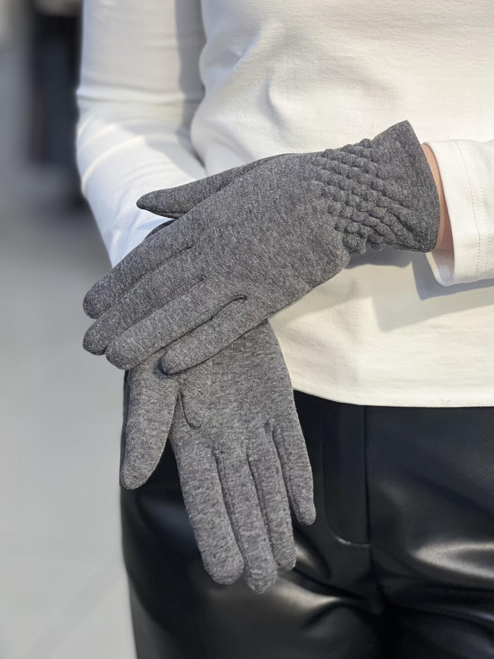 Рукавички трикотажні короткі утяжка 