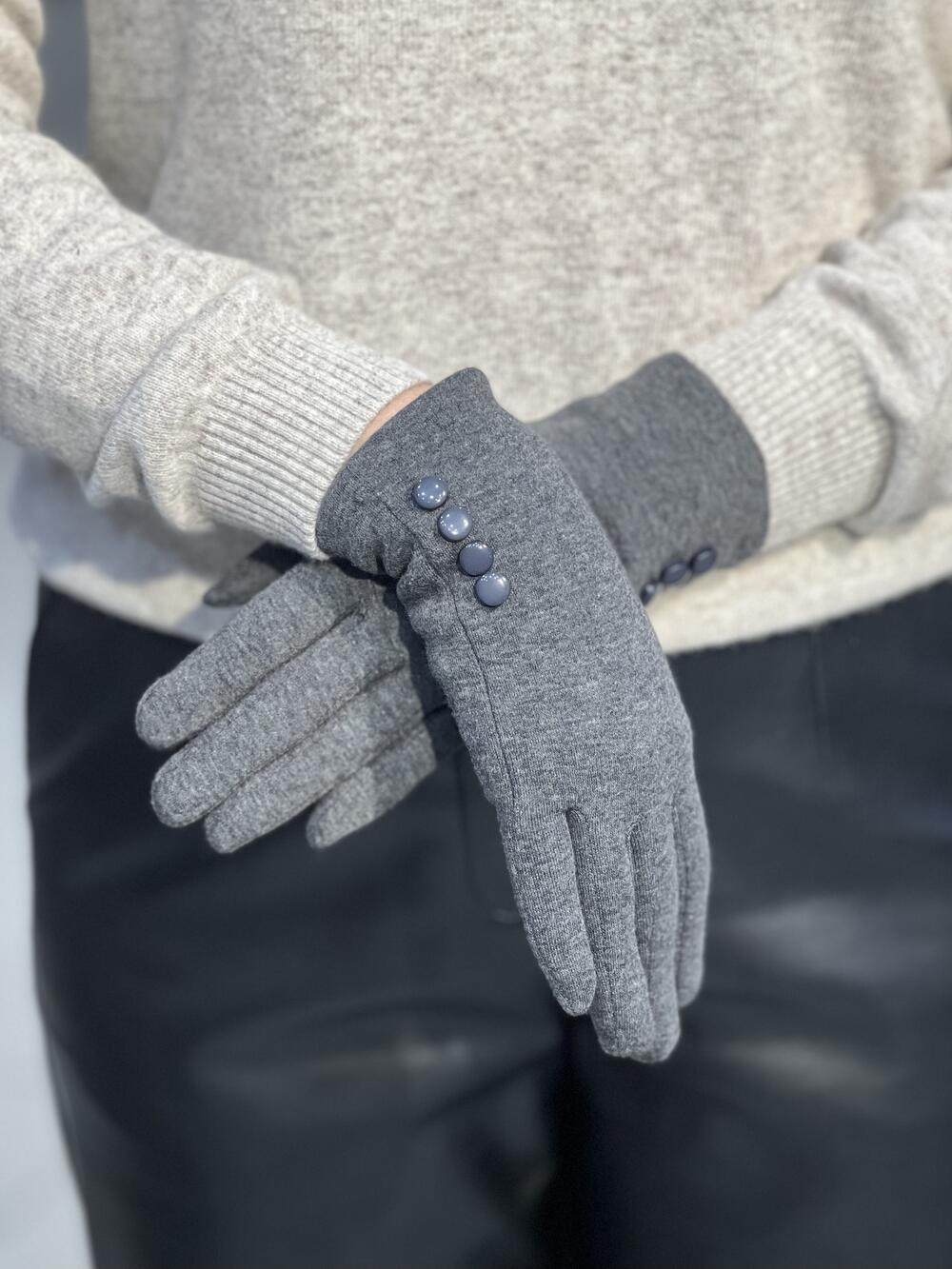 Рукавички трикотажні короткі гудзики 