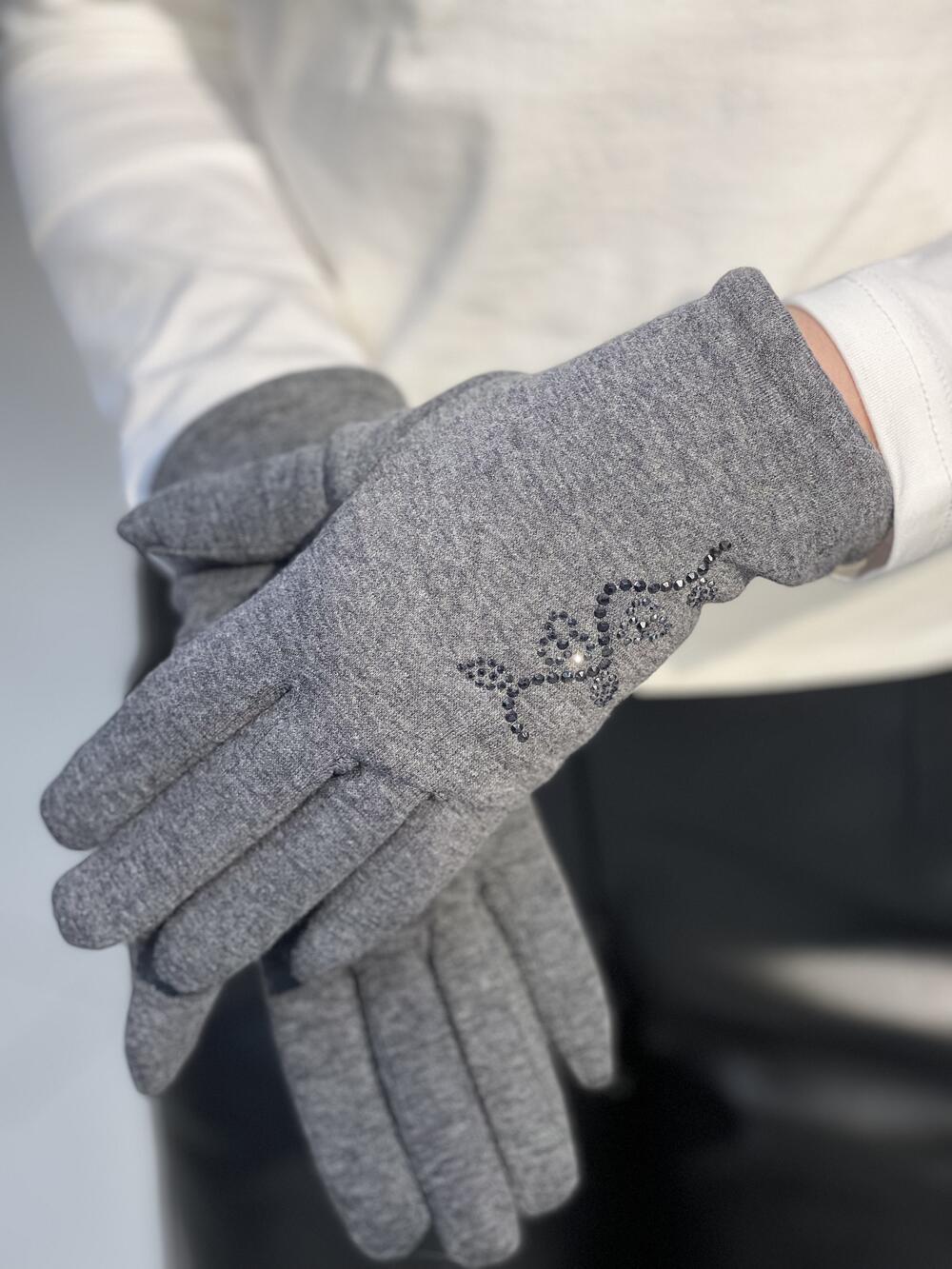 Рукавички трикотажні бавовна махрові кольорові 