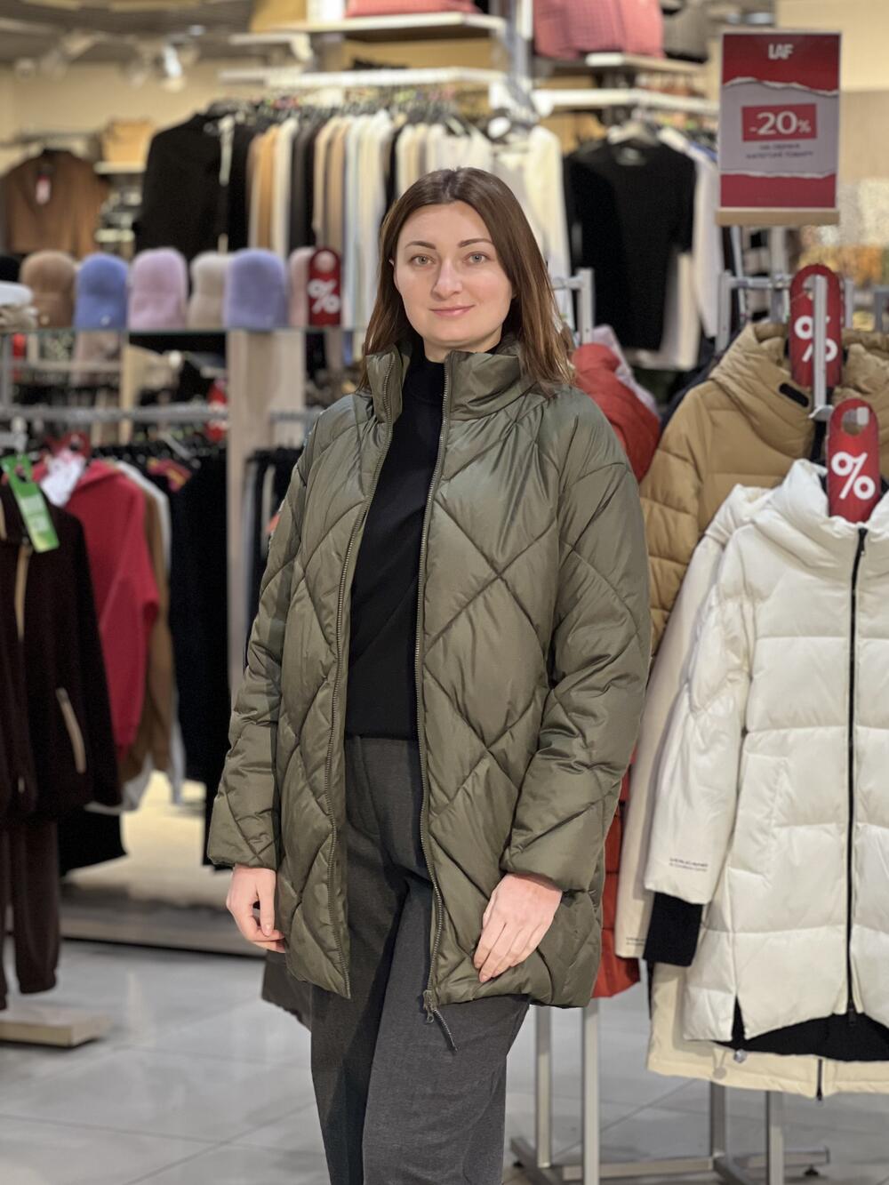 Куртка LD202 2841 зима хакі, S