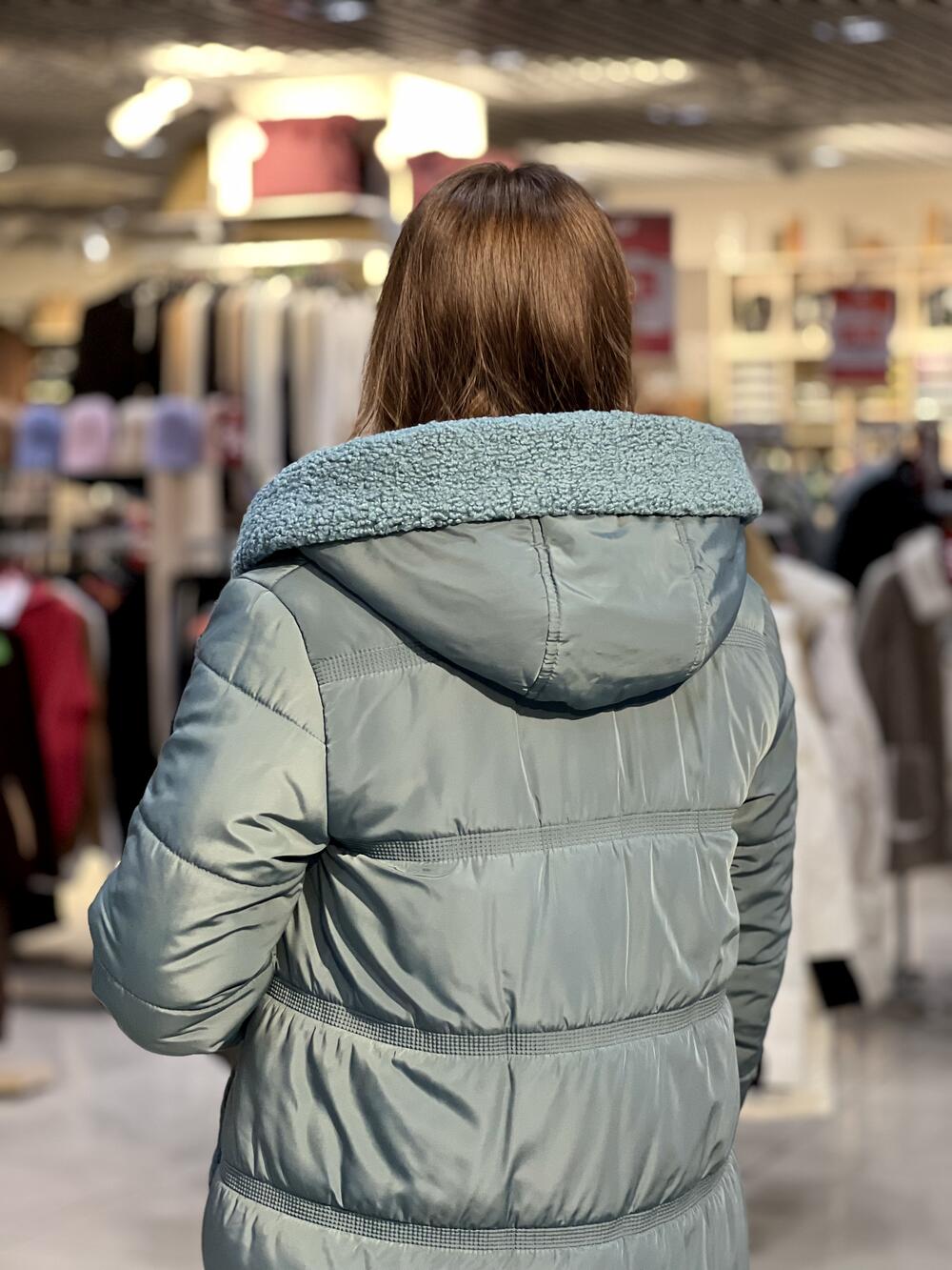 Пальто QA GT 8746-4 баранчик зима смарагд, 48