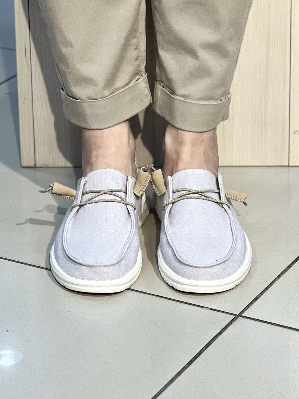 Мокасини жіночі 30-48 BORA ZOO CANELLA  текстиль літо натуральний, 40