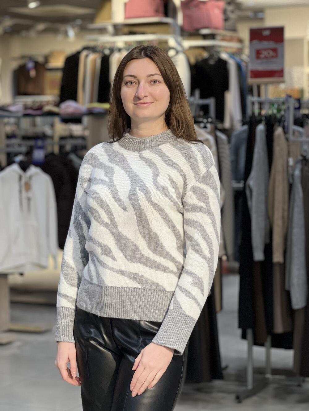 Джемпер LP 2856 принт зебра 