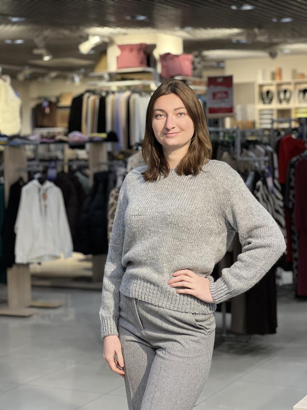 Джемпер LP 2879 укорочений горловина човник 