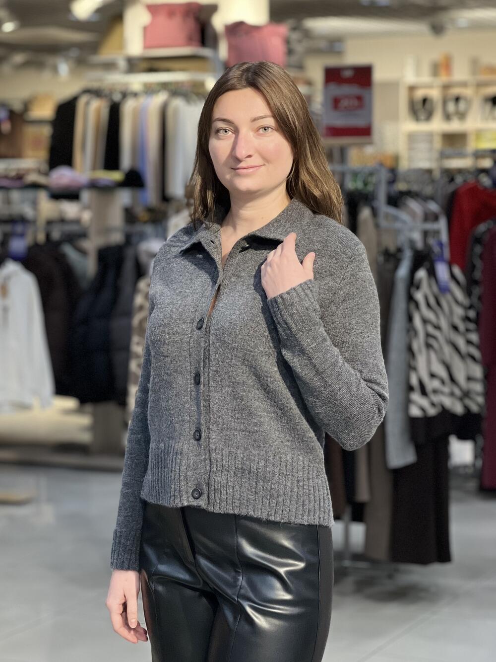 Кардиган LP 2891 на ґудзиках 