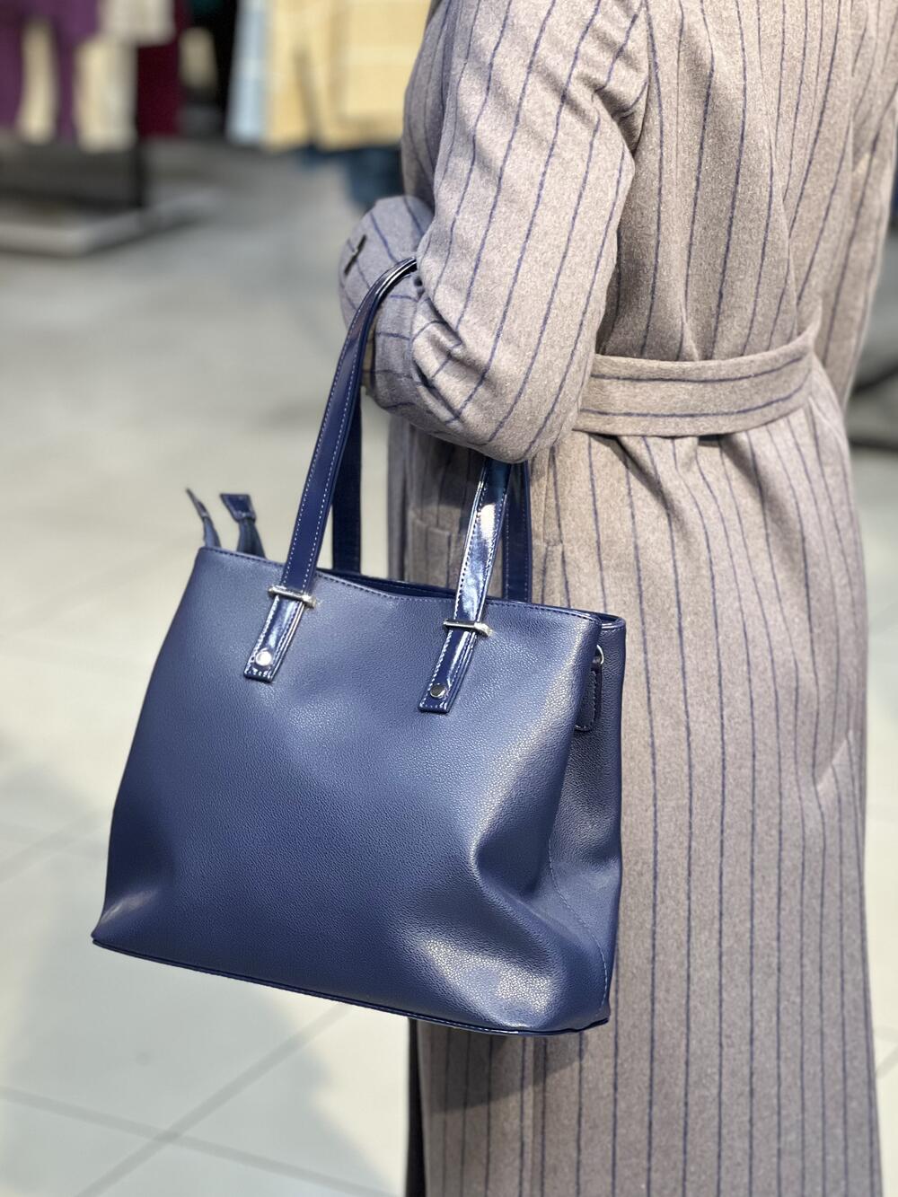 Сумка 725 екошкіра синій