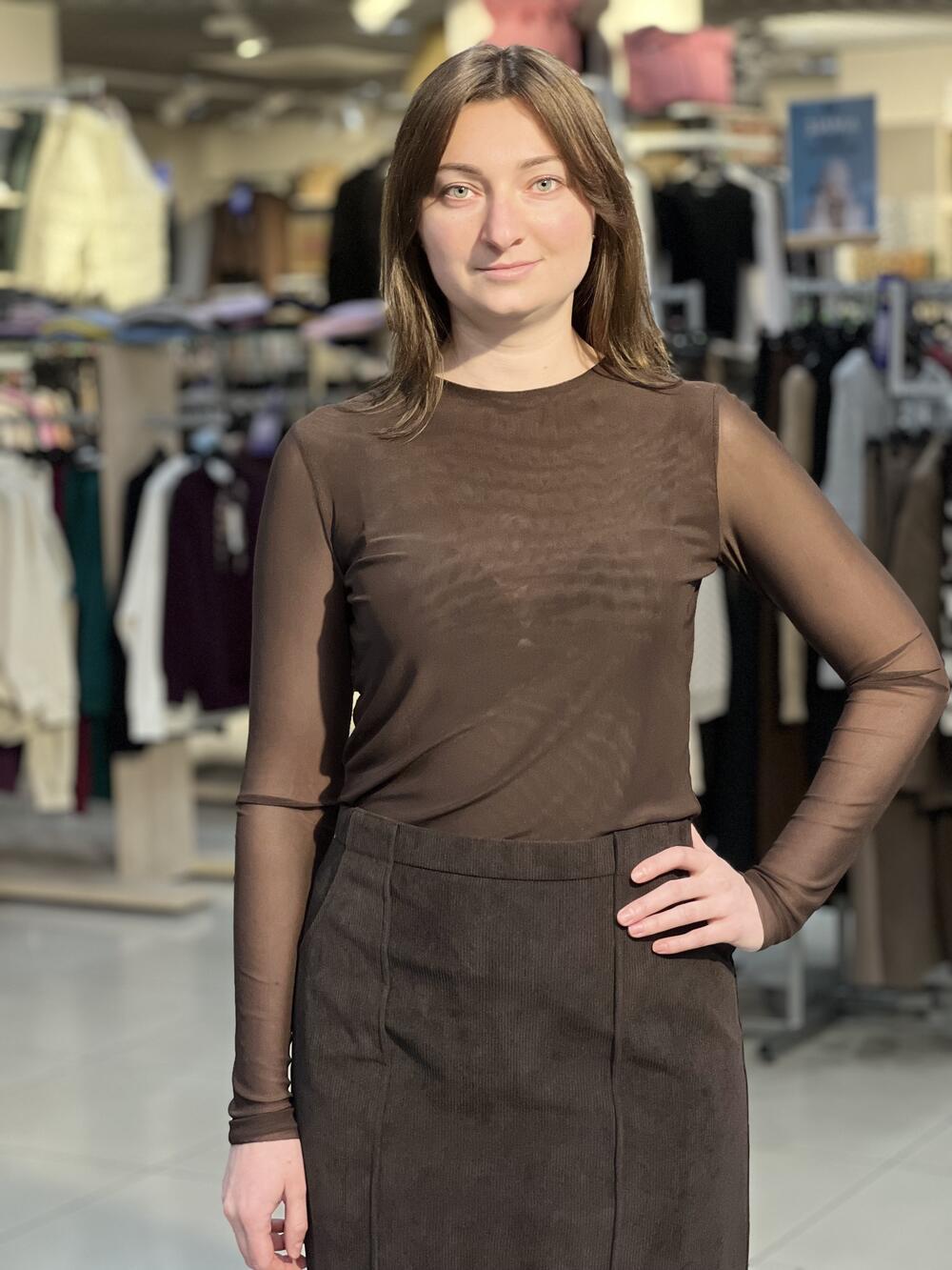 Лонгслів LP 16 сітка подвійна шоколад, 44/M