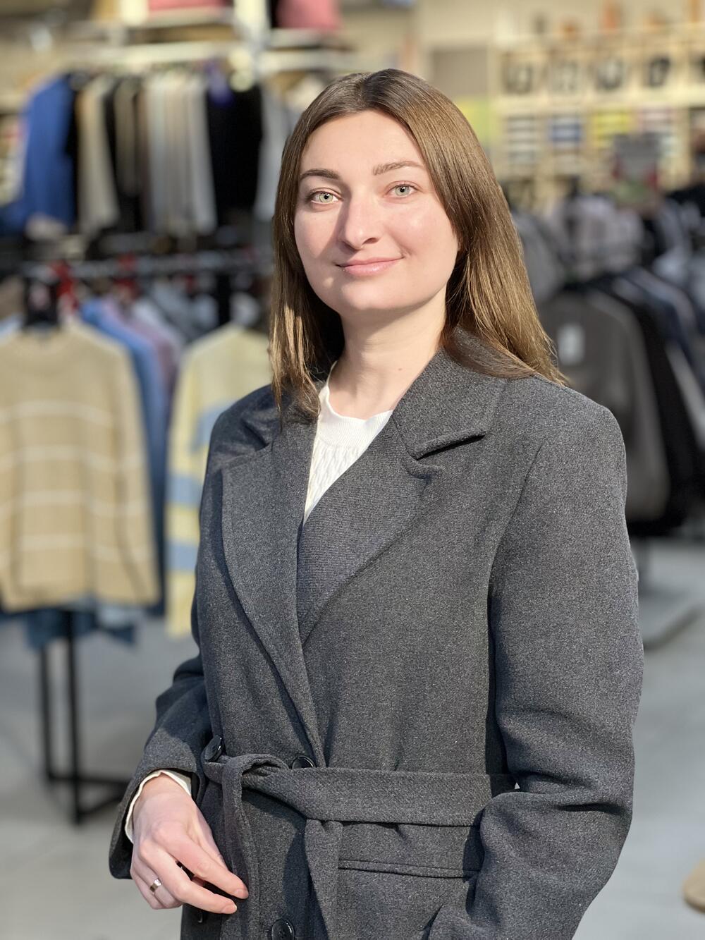 Пальто LP L22422 J-MIKELA силуетне з вовоною графіт, M