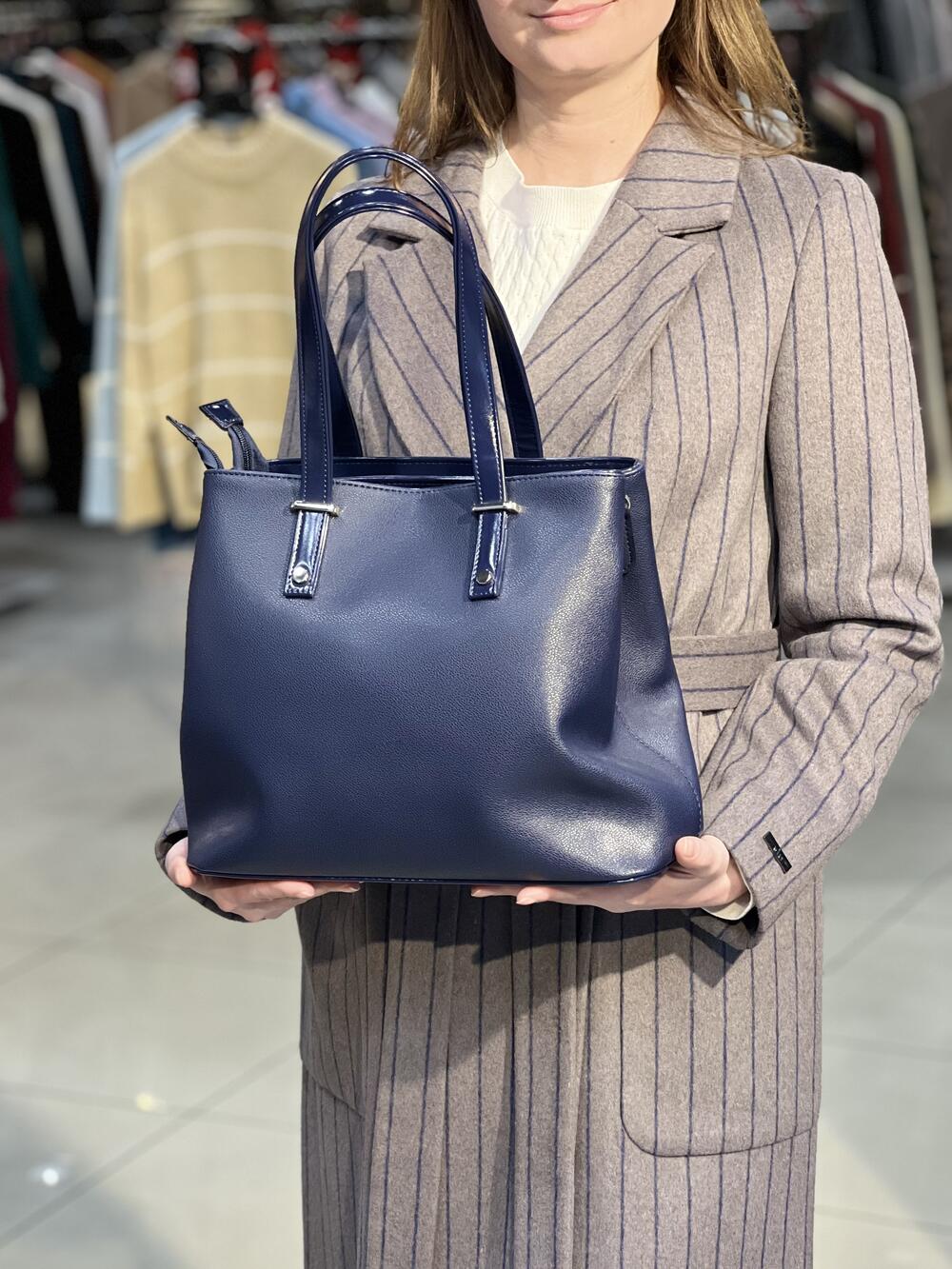 Сумка 725 екошкіра синій