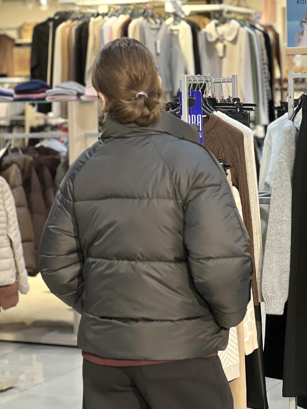 Куртка LO 0800032512 стьобана коротка демі чорний, XS