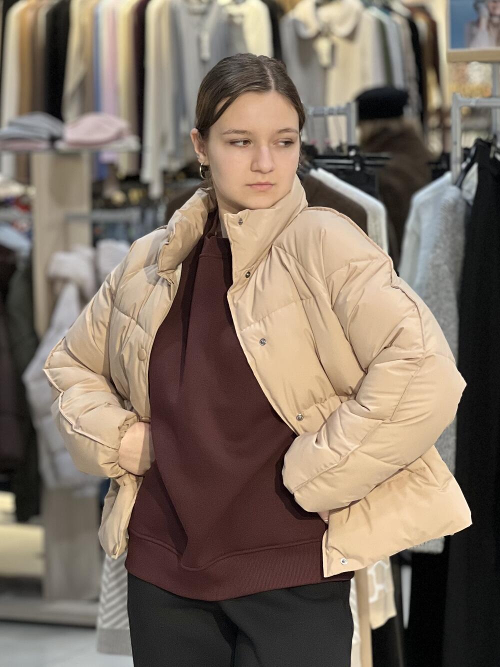 Куртка LO 0800032512 стьобана коротка демі бежевий, XS