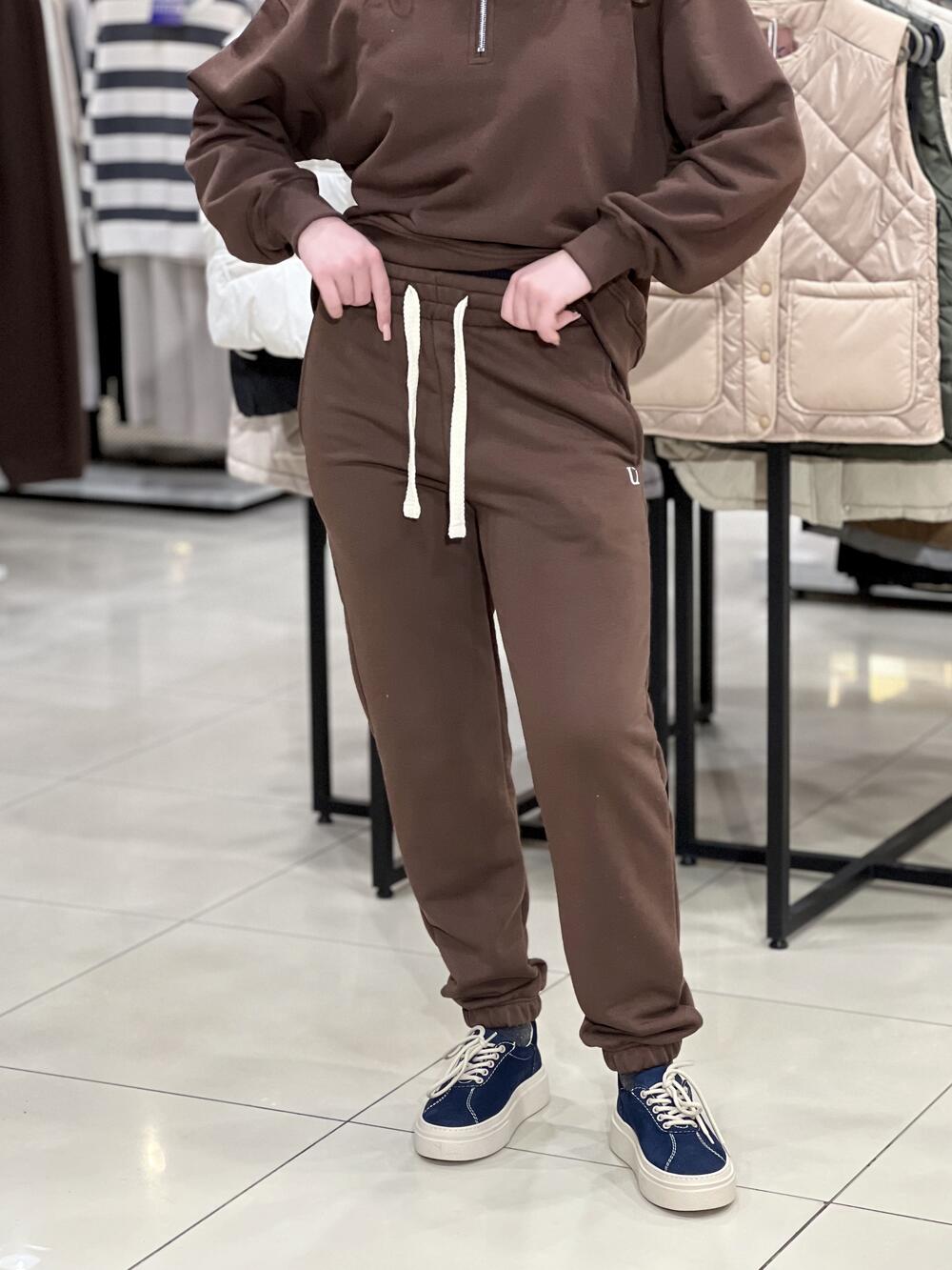 Брюки LP LC058j джогери тринитка шоколад, M