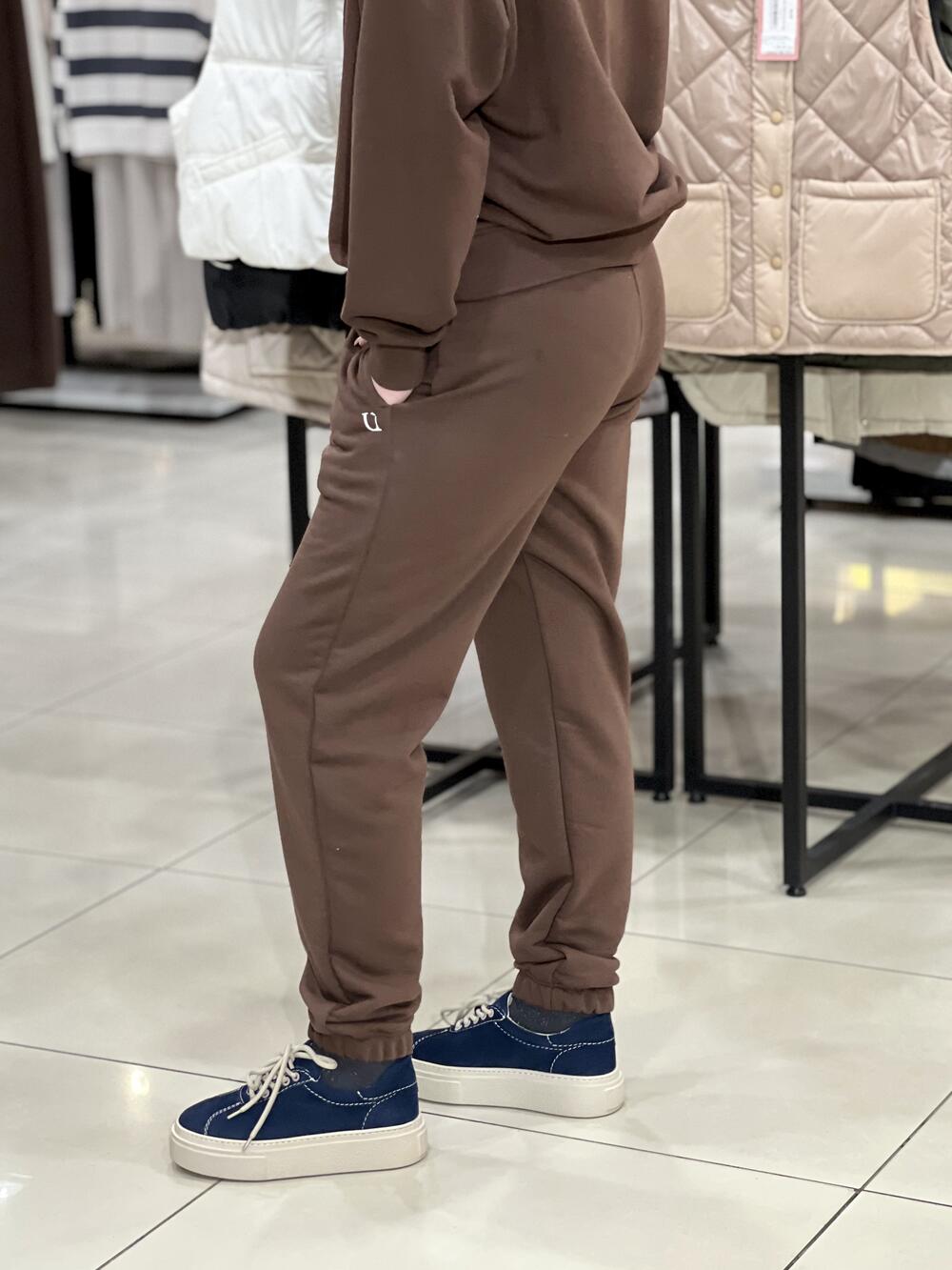 Брюки LP LC058j джогери тринитка шоколад, S